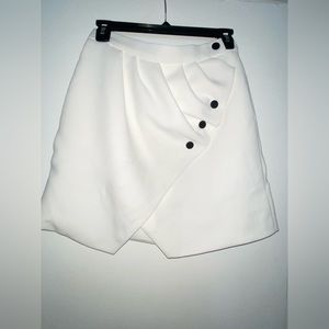 SANDRO PARIS SKIRT-WHITE MINI SKIRT SIZEUS 2-NEVER WORN WITH TAGS
